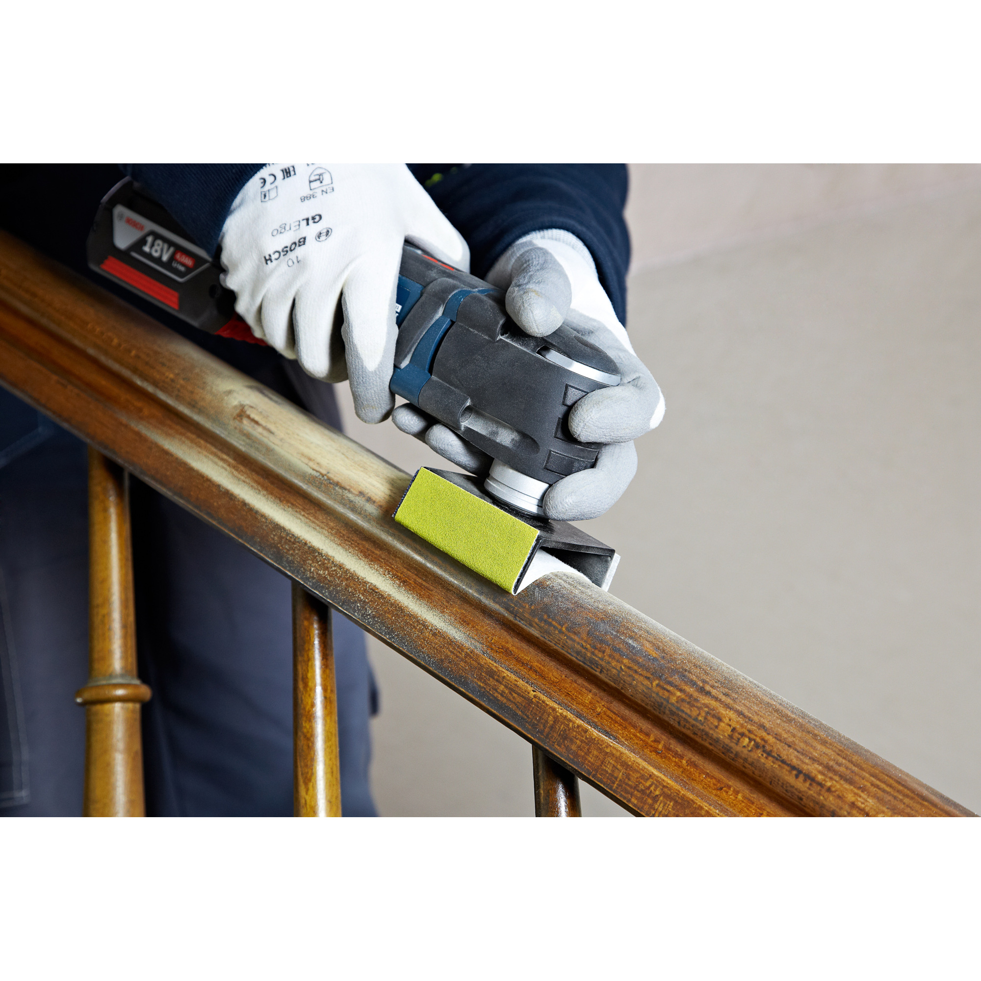 Bosch Starlock Oscillating Multi-Tool Contoured Sanding Pad Kit — 5 Pcs, Model# OSL234SPCK